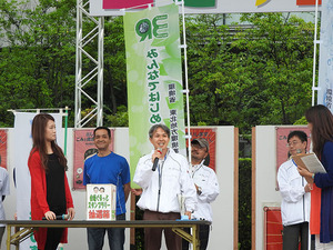 写真：エコフェスタ参加団体として環境ＰＲ