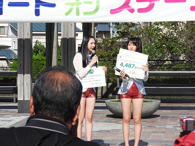 写真：地元アイドル　りんご娘の３Ｒ講座