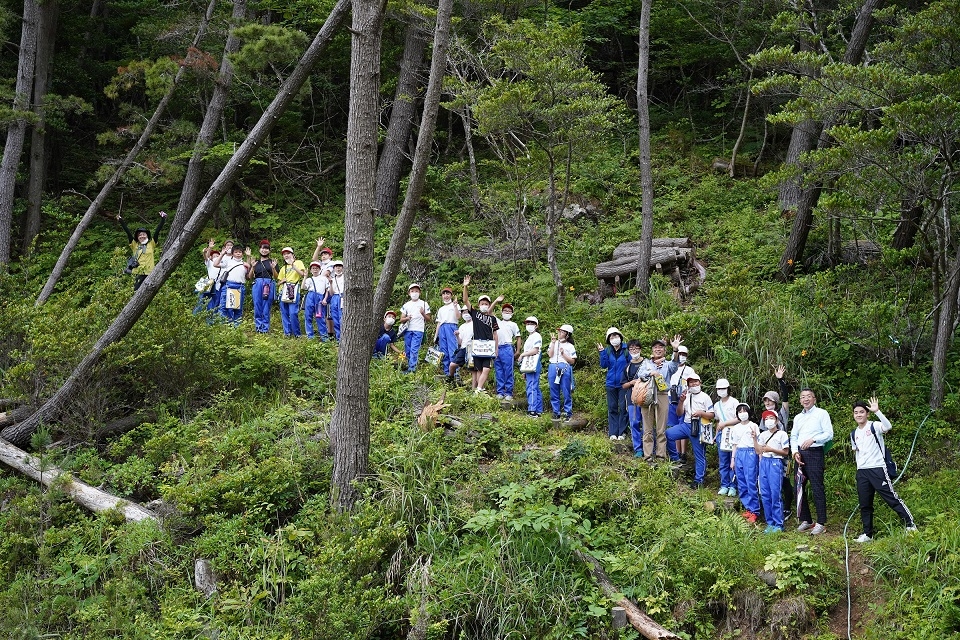 広田小学校トレイル体験、全員無事通過