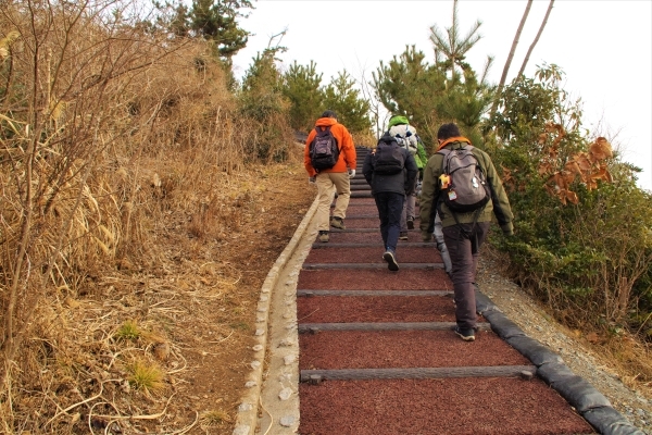 急な斜面も歩きやすく