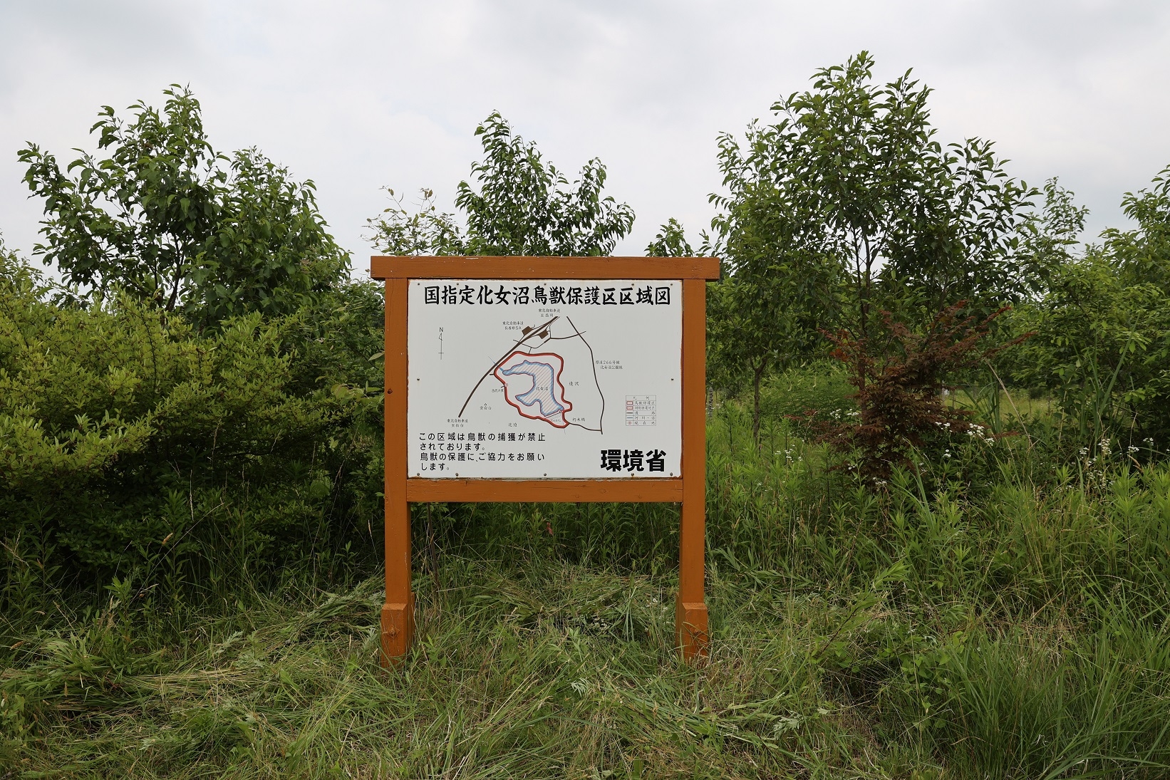 鳥獣保護区区域図の周りはスッキリ