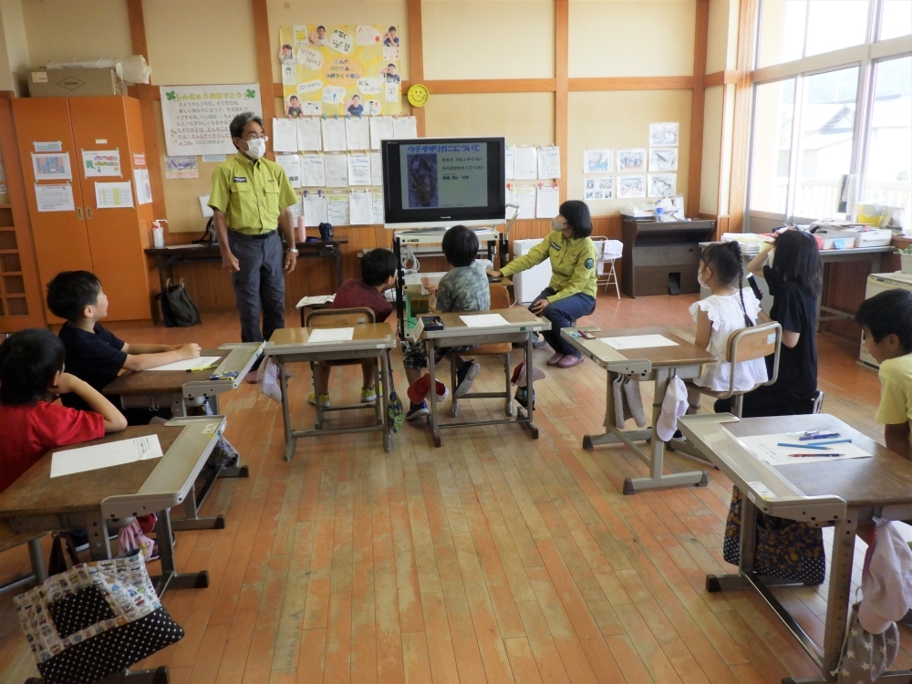 さくら小学校自然体験教室の様子