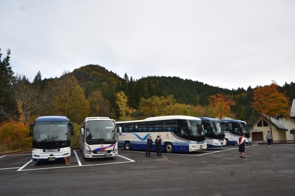 大型バス駐車場の様子