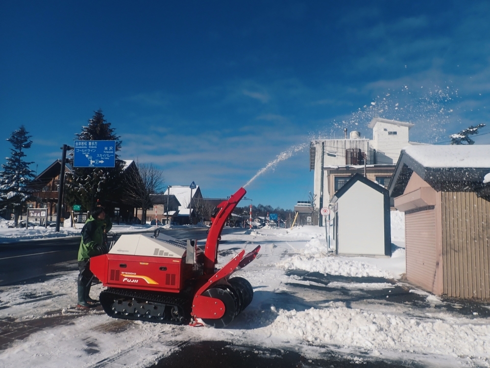 1月10日水曜日の除雪作業の様子