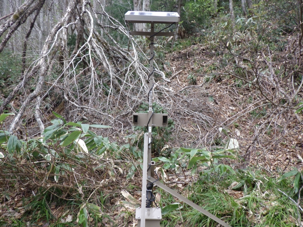 登山者カウンター設置