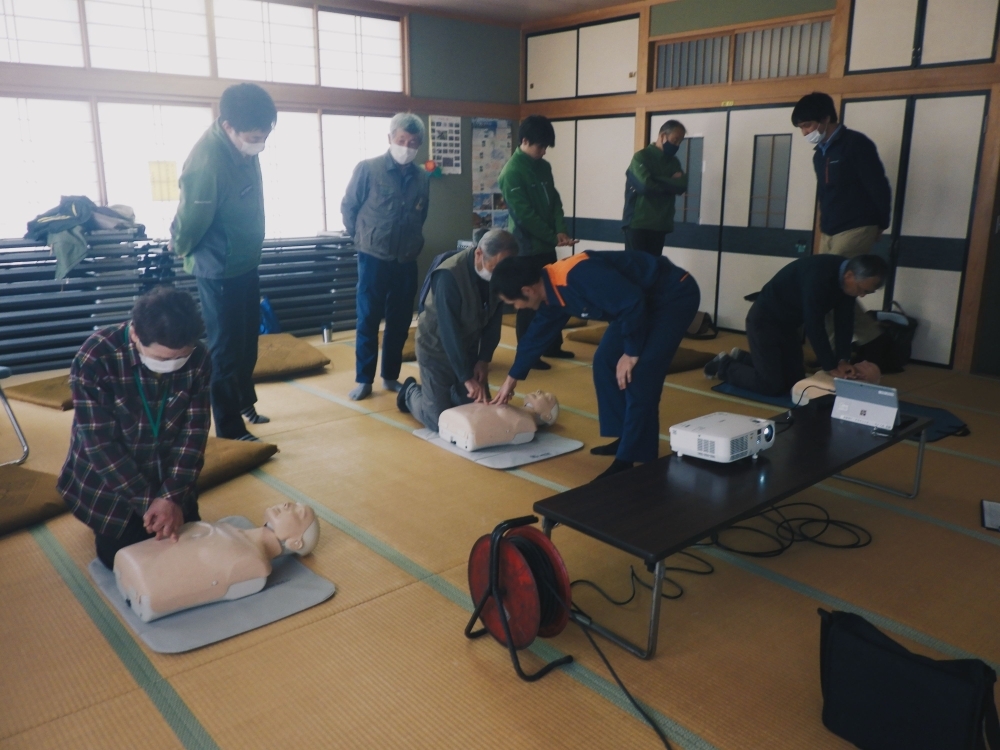 普通救命講習の様子