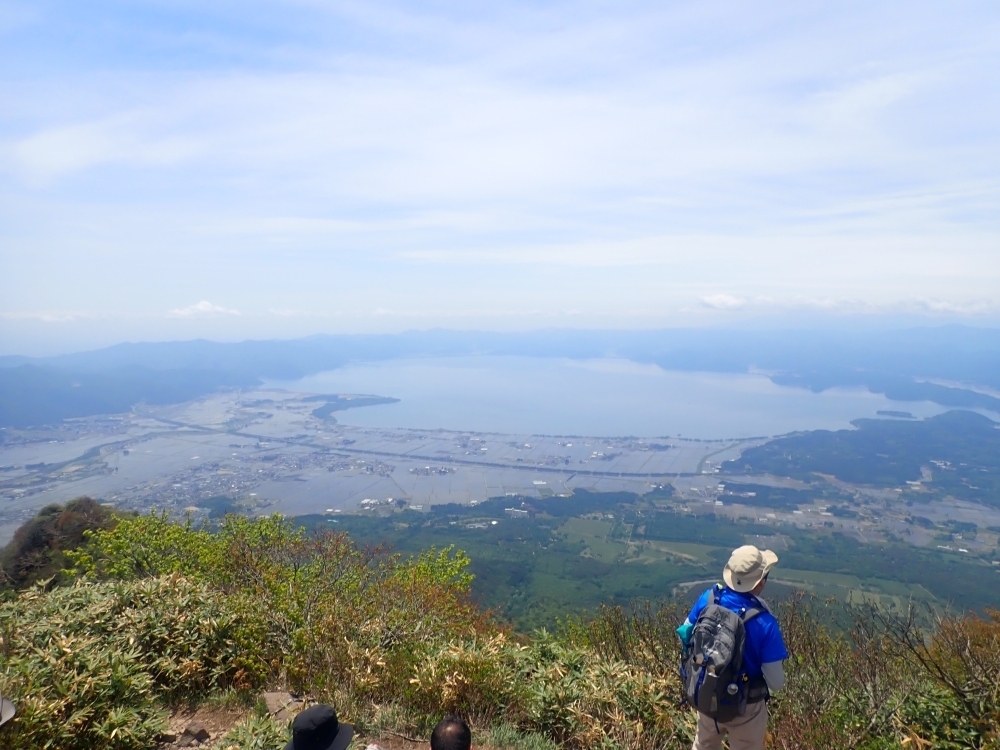 山頂から見た猪苗代町