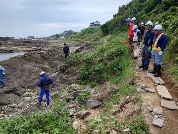 ＃整備前の路体。