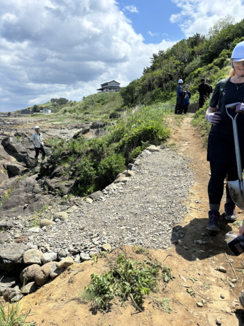 ＃整備後の路体。