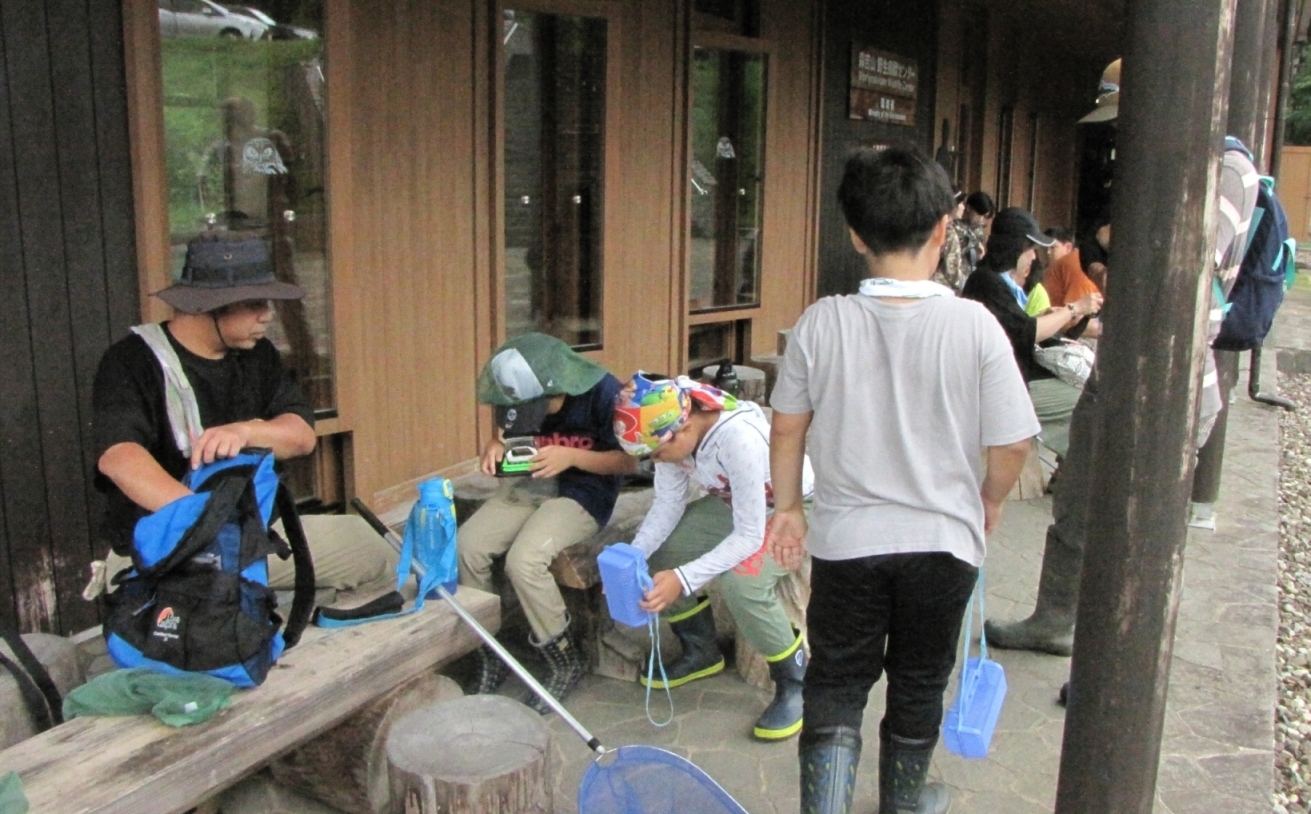 戻って昆虫調査