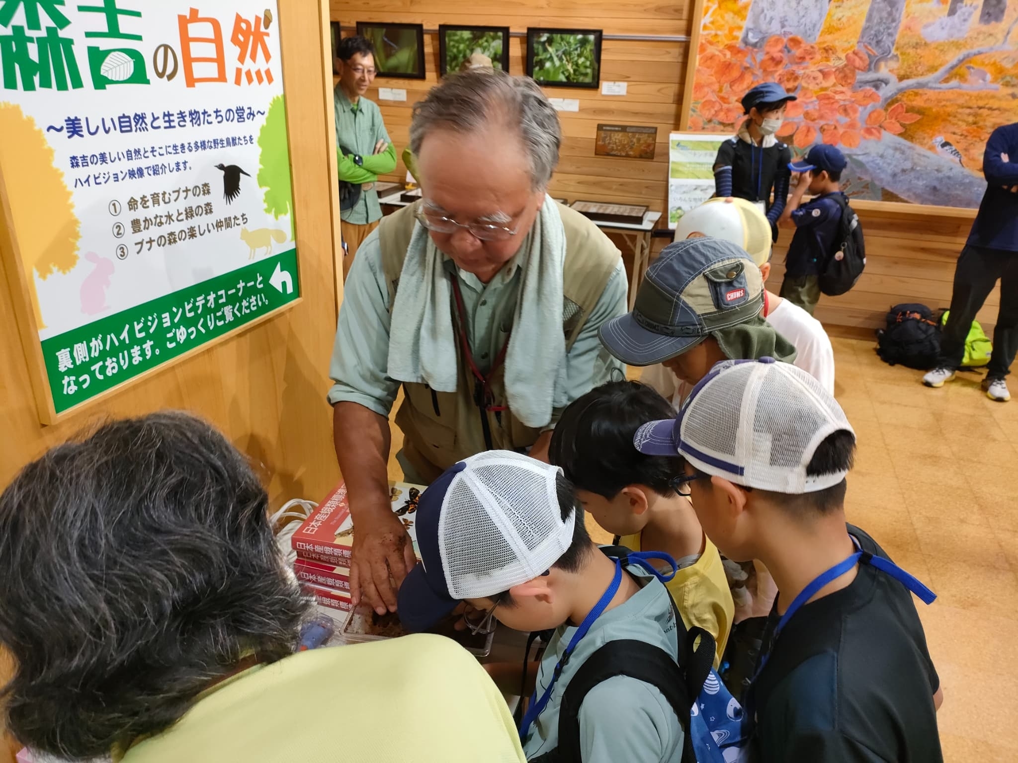 カブトムシの受け渡し