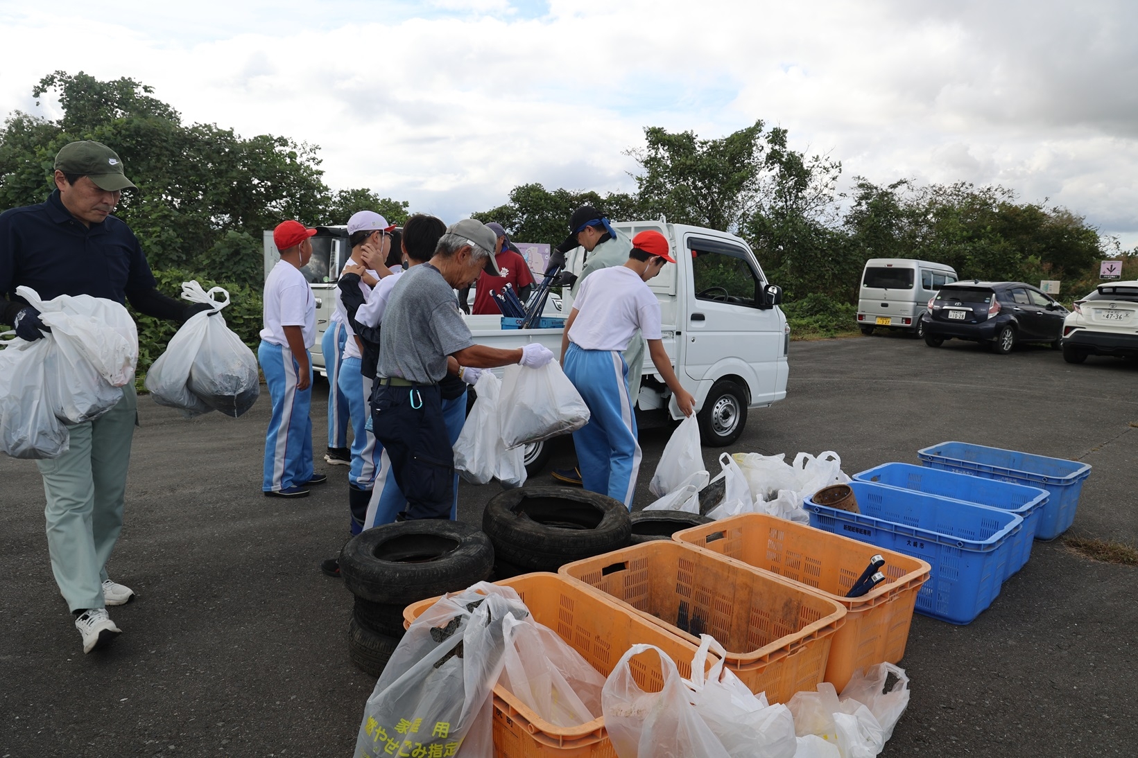 蕪栗沼クリーン作戦に参加