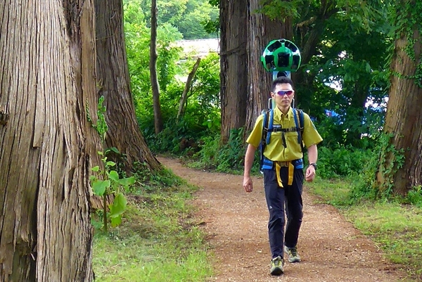ストリートビュー撮影風景